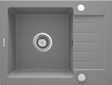 Graniidist köögivalamu Deante Zorba ZQZ S11A, 58 x 44 x 15 cm, metallic grey/hall