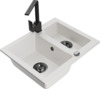 Graniidist köögivalamu Mexen Carlos 6518-20-670300-70, 58 x 47 x 17.7 cm, valge