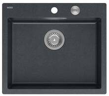 Graniitvalamu Quadron Morgan 110 HB8304U8-BSP2O, 57 x 50 x 22 cm, must teemant