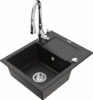 Graniitköögivalamu Mexen Enzo 6506-75-672601-00, must/kuldne metallic, segisti ja sifooniga