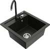 Graniitvalamu Mexen Vito Telma 6503-75-670200-70, must/kuldne metallic, segisti ja sifooniga
