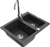 Graniidist köögivalamu Mexen Carlos 6518-76-670200-00, 58 x 47 x 17.7 cm, must