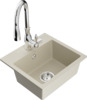 Graniidist köögivalamu Mexen Milo 6505-69-672601-00, 43 x 41 x 17.1 cm, beež, segisti ja sifooniga