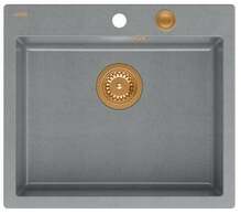 Graniitvalamu Quadron Morgan 110, HB8304U5-C1P2O, hõbedane kivi, 57 x 50 x 22 cm