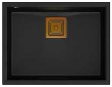 Köögivalamu Quadron David 50 HQD5542U7-C1, 550 x 420 x 225 mm, süsimust/vask
