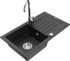 Graniidist köögivalamu Mexen Pablo 6510-75-670200-00, 75 x 43 x 16.1 cm, must/kuldne, segisti ja sifooniga