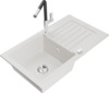 Graniitvalamu Mexen Pablo 6510-20-670401-07, 75 x 43 x 16.1 cm, valge, kuivatiga ja segistiga