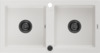 Graniidist köögivalamu Mexen Mario 6504822000-20-B, 820 x 436 mm, valge/must, sifooniga