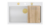 Köögivalamu Quadron Marc HQM7650U1PVDG1, 92 x 58 x 29 cm, valge/kuldne