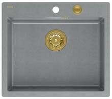 Graniitvalamu Quadron Morgan 110 HB8304U5-G1P2O, 57 x 50 x 22 cm, hõbedane kivi