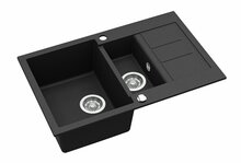 Köögivalamu Aquasanita Tesa SQT151-601AW, 80 x 50 x 20 cm, black metallic