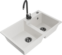 Graniidist köögivalamu Mexen Tomas 6516-20-670200-70, 80 x 50 x 19 cm, valge