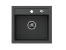 Graniidist köögivalamu Quadron Johnny 110 HCQJ5047CZK, 50 x 47 x 18.5 cm, must