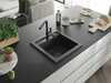 Graniidist köögivalamu Mexen Vito 6503-76-670401-70-B, must granite, segisti ja sifooniga