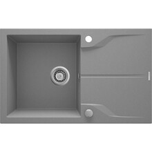 Graniidist köögivalamu Deante Andante Flush, ZQNS11F, 78 x 49 x 18 cm, metallik hall