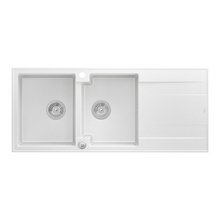 Topelt graniitvalamu Quadron Evan 121, HQE11650U1BSP2O, valge, 116 x 50 x 21.5 cm