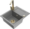 Graniidist köögivalamu Mexen Enzo 6506-71-670300-50, 57.6 x 46.5 x 17.4 cm, hall, koos segisti ja sifooniga