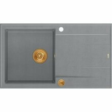 Graniitvalamu Quadron Evan 111 HCQE8650U5PVDC1P2O, 86 x 50 x 21 cm, hõbedane kivi