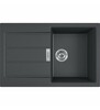 Graniitvalamu Franke Sirius S2D 611-78, 143.0590.196, tektoniit, 78 x 50 x 20 cm, must, carbon