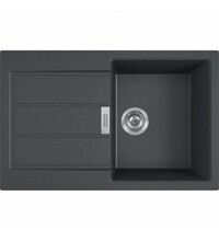Graniitvalamu Franke Sirius S2D 611-78, 143.0590.196, tektoniit, 78 x 50 x 20 cm, must, carbon