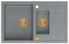 Graniitvalamu Quadron Morgan 156 HB8224U5-C1P2O, 78 x 50 x 22 cm, hõbedane kivi