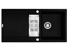 Graniidist valamu Franke Maris MRG 651, 114.0176.602, onyx, must