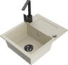 Graniidist köögivalamu Mexen Enzo 6506-69-670300-70, 57.6 x 46.5 x 17.4 cm, beež, koos segisti ja sifooniga