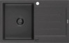 Graniidist köögivalamu Mexen Bruno 6513791010-76-B, 795 x 495 mm, must granite, sifooniga