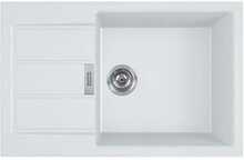 Valamu Franke Sirius S2D 611-78XL, Tectonite, 78 x 50 cm, arktika valge, korgiga ventiil