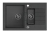 Graniidist köögivalamu Quadron Peter 156 HCQP57850CZK, 78 x 50 x 20 cm, must