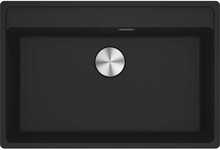 Graniidist valamu Franke Maris MRG 610-72 A, must matt, roostevabast terasest käsiventil