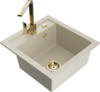 Graniidist köögivalamu Mexen Vito 6503-69-670300-50, 49 x 52 x 21 cm, beež, koos segisti ja sifooniga