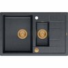 Graniitvalamu Quadron Morgan 156, HB8224U8-C1P2O, 78 x 50 x 22 cm, must teemant