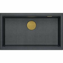 Köögivalamu Quadron Logan 110, HQD7644U8PVDG1I, 76 x 45 x 23.5 cm, must teemant