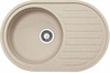 Graniitvalamu Franke Ronda ROG 611-77, 114.0031.171, beež, ekstsentrilise ventiiliga