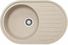Graniitvalamu Franke Ronda ROG 611-77, 114.0031.171, beež, ekstsentrilise ventiiliga