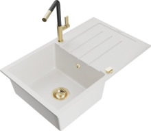 Graniidist köögivalamu Mexen Bruno 6513-20-670401-57-G, 79.5 x 49.5 x 20 cm, valge
