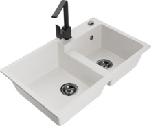 Graniidist köögivalamu Mexen Tomas 6516-20-670300-70, 80 x 50 x 19 cm, valge