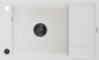 Graniidist köögivalamu Mexen Elias 6511791005-20-B, 795 x 480 mm, valge/must, sifooniga