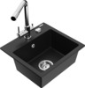 Graniidist köögivalamu Mexen Milo 6505-77-671600-00, 43.5 x 41 x 17.1 cm, must