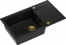 Graniitvalamu Quadron Evan 136 XL HCQE58650U7PVDG1P2O, 86 x 50 x 21 cm, süsimust