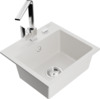 Graniidist köögivalamu Mexen Milo 6505-20-670300-00, 43.5 x 41 x 17.1 cm, valge, koos segisti ja sifooniga