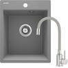 Graniitvalamu Deante Corio ZRCPS103, 40 x 50 x 21.1 cm, metallic hall/hall, segistiga