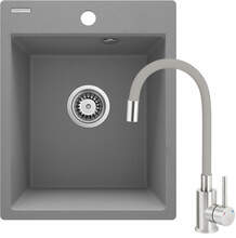 Graniitvalamu Deante Corio ZRCPS103, 40 x 50 x 21.1 cm, metallic hall/hall, segistiga