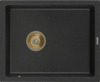 Graniitvalamu Mexen Pedro 6508561000-73-G, 560 x 460 mm, must/hõbe metallic, sifooniga