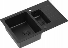 Graniitvalamu Quadron Peter 156 HCQP57850BLMPC, 78 x 50 x 20 cm, süsimust