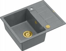 Graniitvalamu Quadron Morgan 116 HB8210U5-G1P2O, 62 x 50 x 21 cm, hõbedane kivi