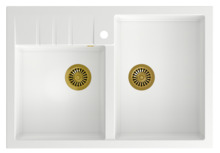 Köögivalamu Quadron Bill 120 HCQB9062U1PVDG1, 900 x 620 x 195 mm, valge/kuldne
