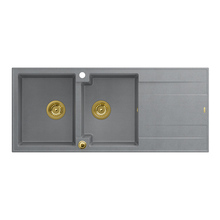 Köögivalamu Quadron Evan 121 HQE11650U5PVDG1P2O, 116 x 50 x 21.5 cm, silverstone/kuld, topelt