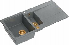 Graniitvalamu Quadron Evan 156 HQE5510050U5PVDC1P2O, 100 x 50 x 21 cm, hõbedane kivi